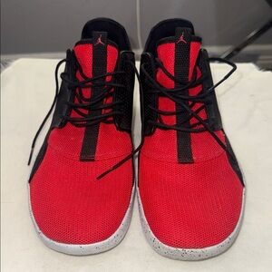 Jordan Red and Black Sneakers